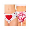 Dámské kalhotky Meméme LOVE ROMANTIC Hi-briefs (Velikost L, Barva Vícebarevná)