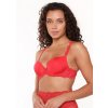 Dámská push up podprsenka LingaDore 1400-3 (Velikost 65B, Barva Červená)