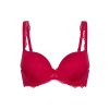 Dámská push up podprsenka LingaDore 1400-3 (Velikost 65B, Barva Červená)