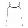 Bavlněné tílko se špagetovými ramínky Basic Cotton Timo 300002 (Velikost 2XL, Barva Bílá)