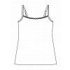 Dámské tílko Basic Cotton Timo 300002 (Velikost 2XL, Barva Bílá)