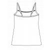 Dámské tílko Basic Cotton Timo 300002 (Velikost 2XL, Barva Bílá)