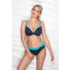 Dvoudílné plavky BeautyBra s ozdobným páskem Timo 842630 (Velikost 75C, Barva Vícebarevná)
