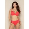 Bezešvá vyztužená podprsenka Push-UpBra s krajkou Ibis Timo 046839 (Velikost 80A, Barva Červená)