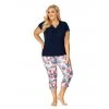 Dámské pyžamo Donna Mila 3/4 Plus Dark Blue