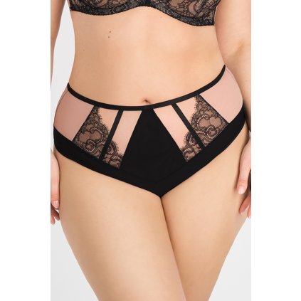 115169 kalhotky gorsenia k835 black to black