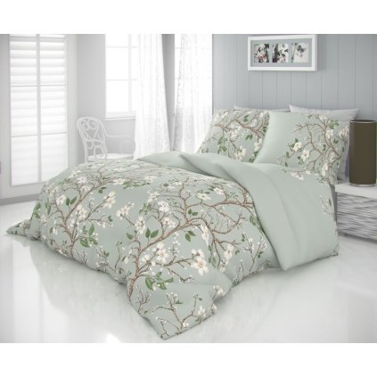 122687 satenove povleceni luxury collection jaro zelene varianta 1 1 140x200 70x90cm