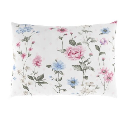 Obliečka na vankúš hladká bavlna DELUX LÚKA ružová