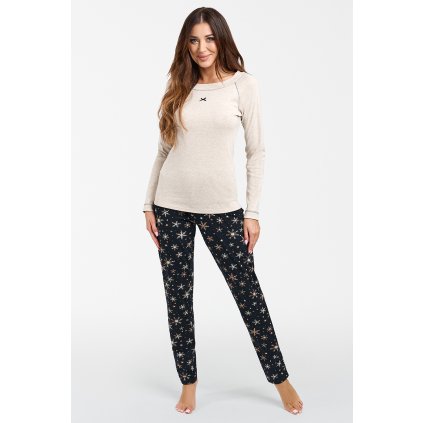 68866 1 damske pyzamo italian fashion denali dl r dl sp velikost m barva bezova