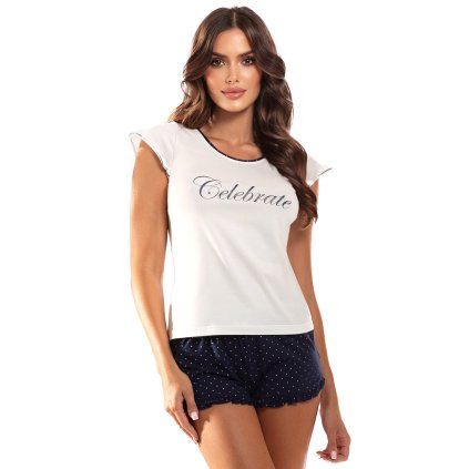 69301 damske pyzamo vivisence 2028 velikost 40 barva smetanova