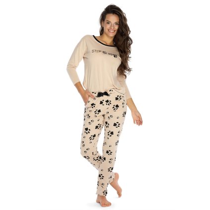 227898 damske pyzamo piu bella pdd 08 velikost 38 barva bezova