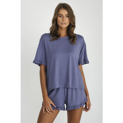 135509 4 damske pyzamo italian fashion styl kr r kr sp velikost m barva modra