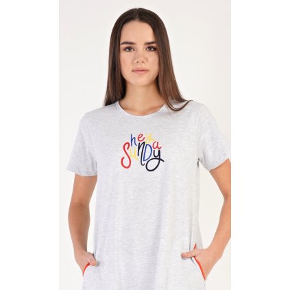 Dámske domáce šaty s krátkym rukávom Hey sunday