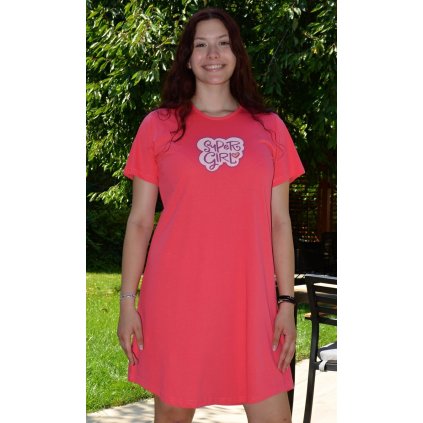 140783 8 damska nocni kosile s kratkym rukavem super girl