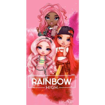 Detská osuška Bábiky Rainbow High Ružový Štýl