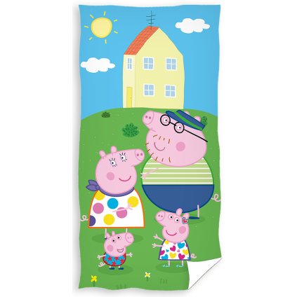 Detská osuška Prasiatko Pepina Zábava na Záhrade