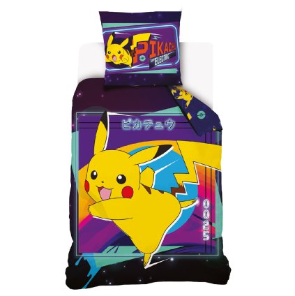 Detské obliečky Pokémon Pikachu Bleskový Útok