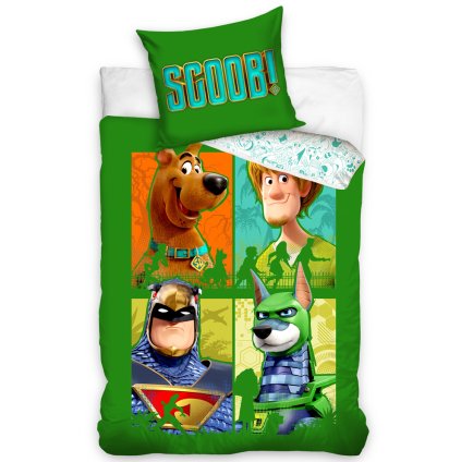 Detské obliečky Scooby Doo Zelená Štvorka