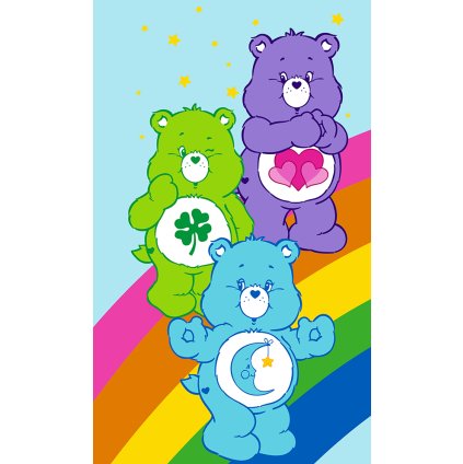 Detský uterák Medvedíky Care Bears 30x50 cm