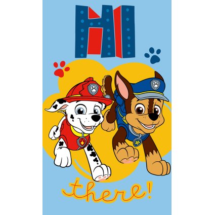 Detská osuška Tlapková Patrola Hello Paws 30x50 cm