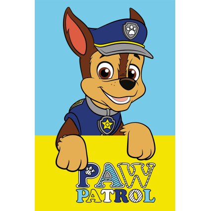 Detský uterák Tlapková Patrola Policeman Chase 30x50 cm
