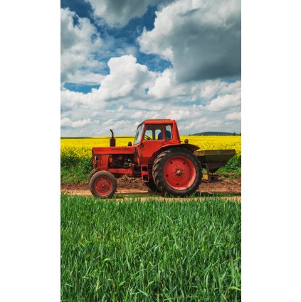 Froté uteráček Červený Traktor
