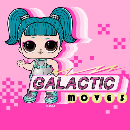 Magický uteráček LOL Galactic Moves 30x30 cm