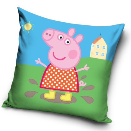 Detský vankúšik Prasiatko Peppa V mláke