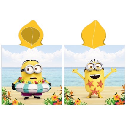 Detské pončo Mimoni Bob sa učí plávať