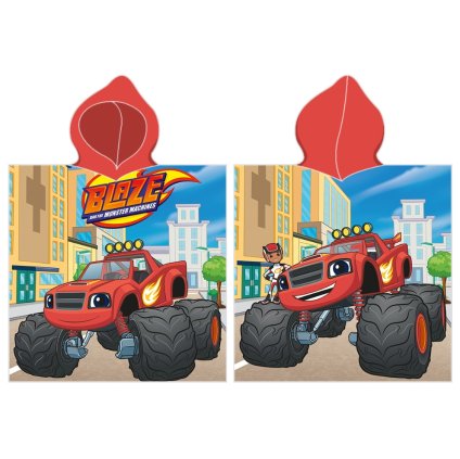 Detské pončo Plamienok a Štvorkoláci Monster Truck