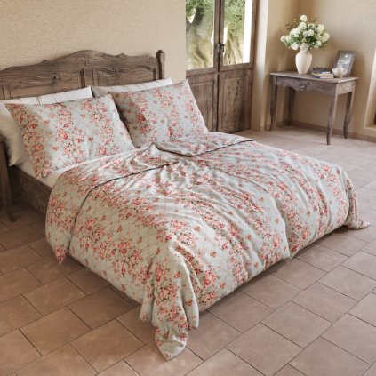 146101 bavlnene povleceni provence collection rosalie zelena varianta 1 1 140x200 70x90cm