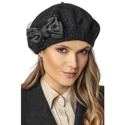 148585 baret vivisence 7081 velikost uni barva cerna