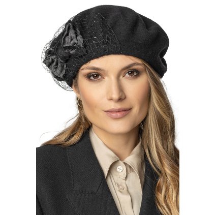 148585 2 baret vivisence 7081 velikost uni barva cerna