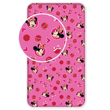 Prestieradlo Minnie Hearts 02