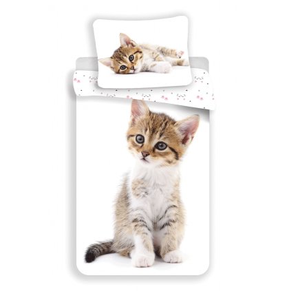 Obliečky fototlač Kitten white
