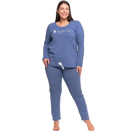 149593 damske pyzamo moraj pdd5800 003 velikost 3xl barva modra