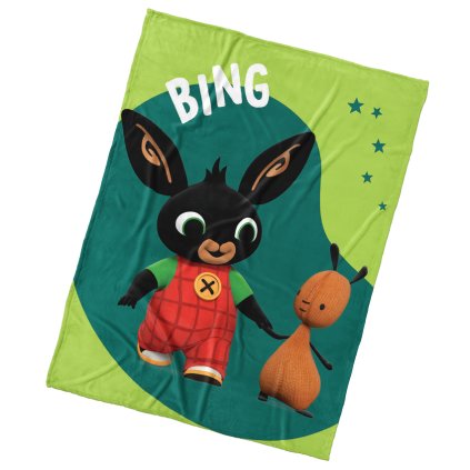 Detská deka Zajačik Bing a Kamarát Flop 150x200 cm