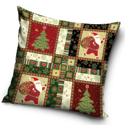 181811 41091 dekoracni polstarek vanocni patchwork
