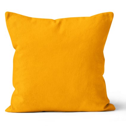 225399 43627 mikroplysovy povlak na polstarek 40x40 horcicovy