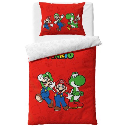 155303 1 detske povleceni super mario luigi a yoshi