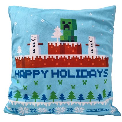 155339 povlak na polstarek minecraft snehulak a creeper
