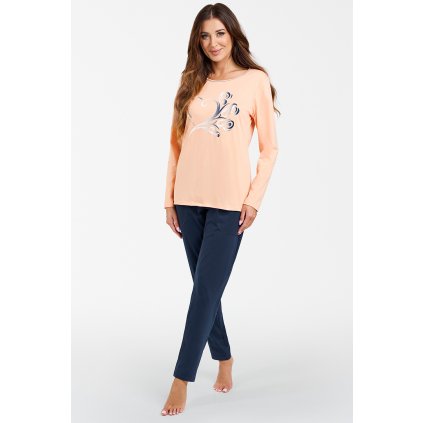157322 2 damske pyzamo italian fashion arietta dl r dl sp velikost l barva oranzova
