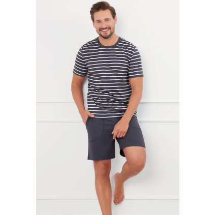 157334 panske pyzamo italian fashion bert kr r kr sp velikost xl barva seda