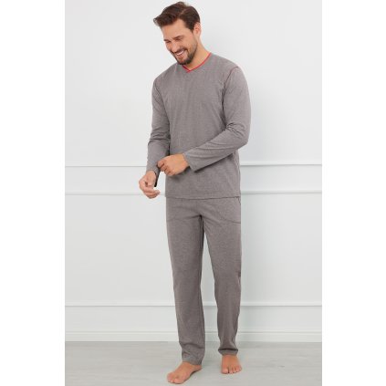 157388 panske pyzamo italian fashion ludwik dl r dl sp velikost l barva seda