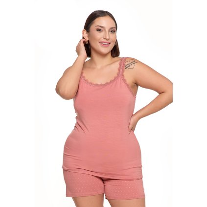 157673 damske pyzamo moraj pdd4600 014 velikost 2xl barva ruzova