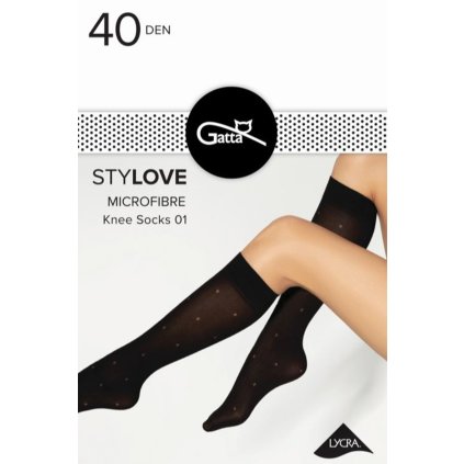 157790 silonkove podkolenky gatta stylove 01 40 den velikost uni barva cerna