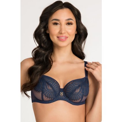 197843 2 podprsenka gorsenia k876 aria velikost 90k barva modra tmave