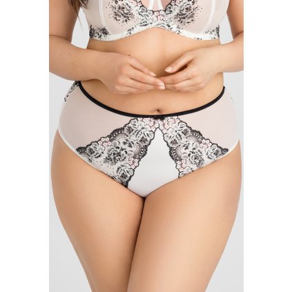 158084 kalhotky gorsenia k841 black white