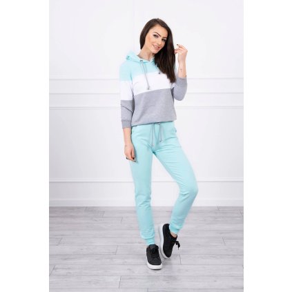 215807 damska souprava robi mikina teplaky velikost uni barva tyrkysova