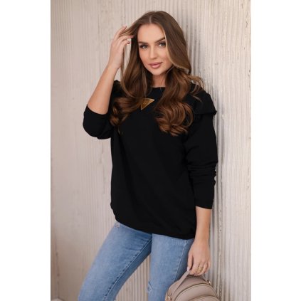 158747 12 bavlnena halenka ainsley s volanky na ramenou velikost uni barva cerna